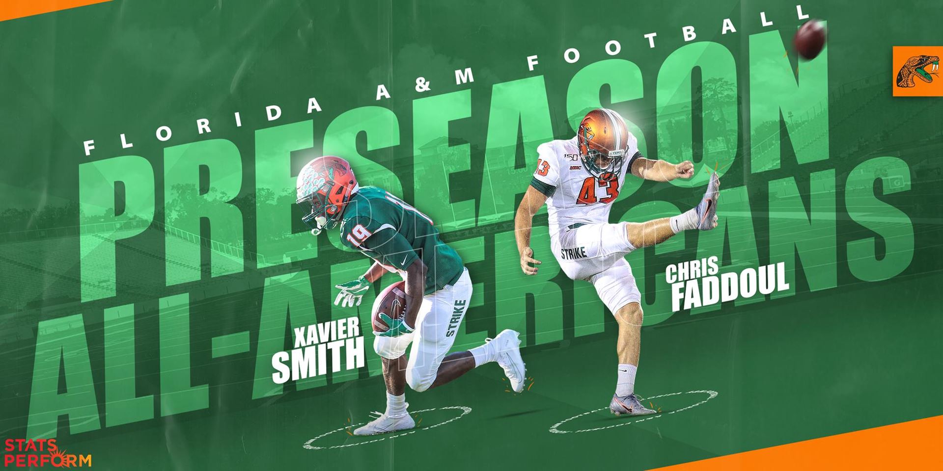 Two Florida Aandm Football Players Named To Stats Perform Fcs Preseason